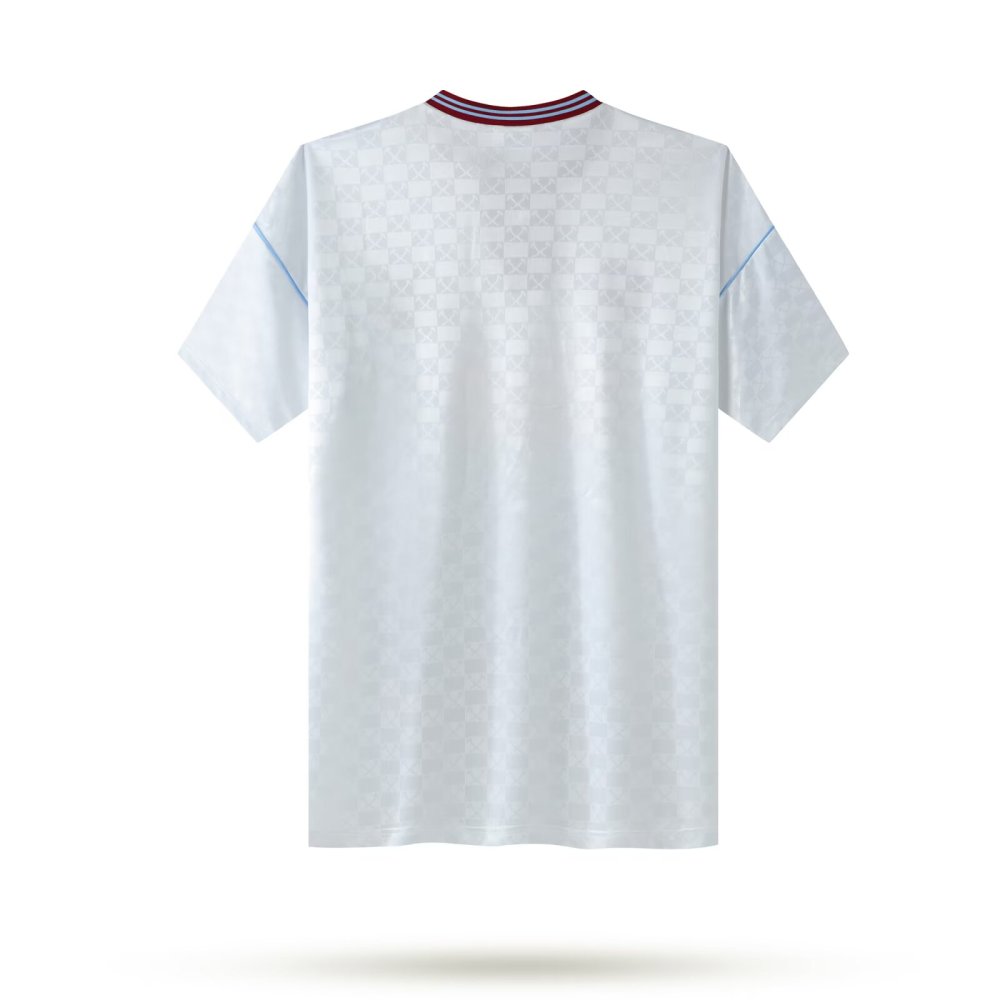 1989/1990 West Ham United Retro Away Long Sleeved Soccer Jersey