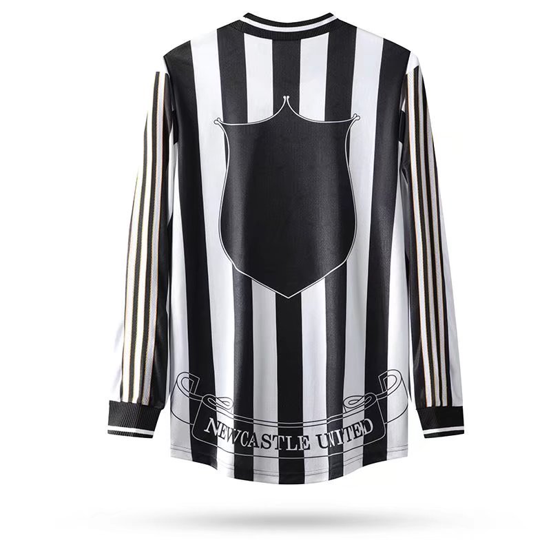 1997/1999 Newcastle United Jersey Retro Home Long Sleeved Soccer Jersey