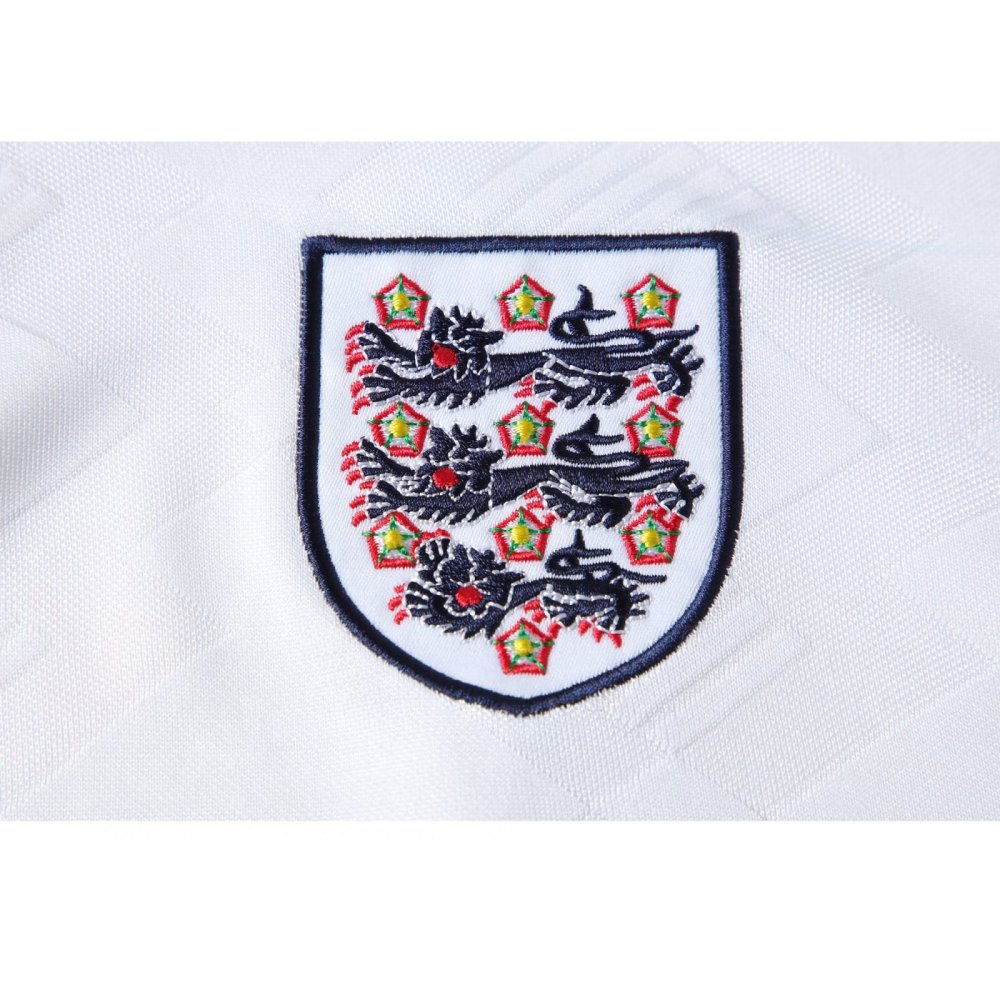 1990 England Retro Home Soccer Jersey
