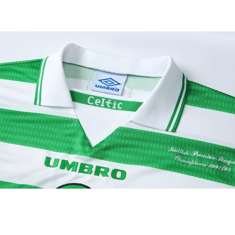 1998 Celtic Retro Home Soccer Jersey
