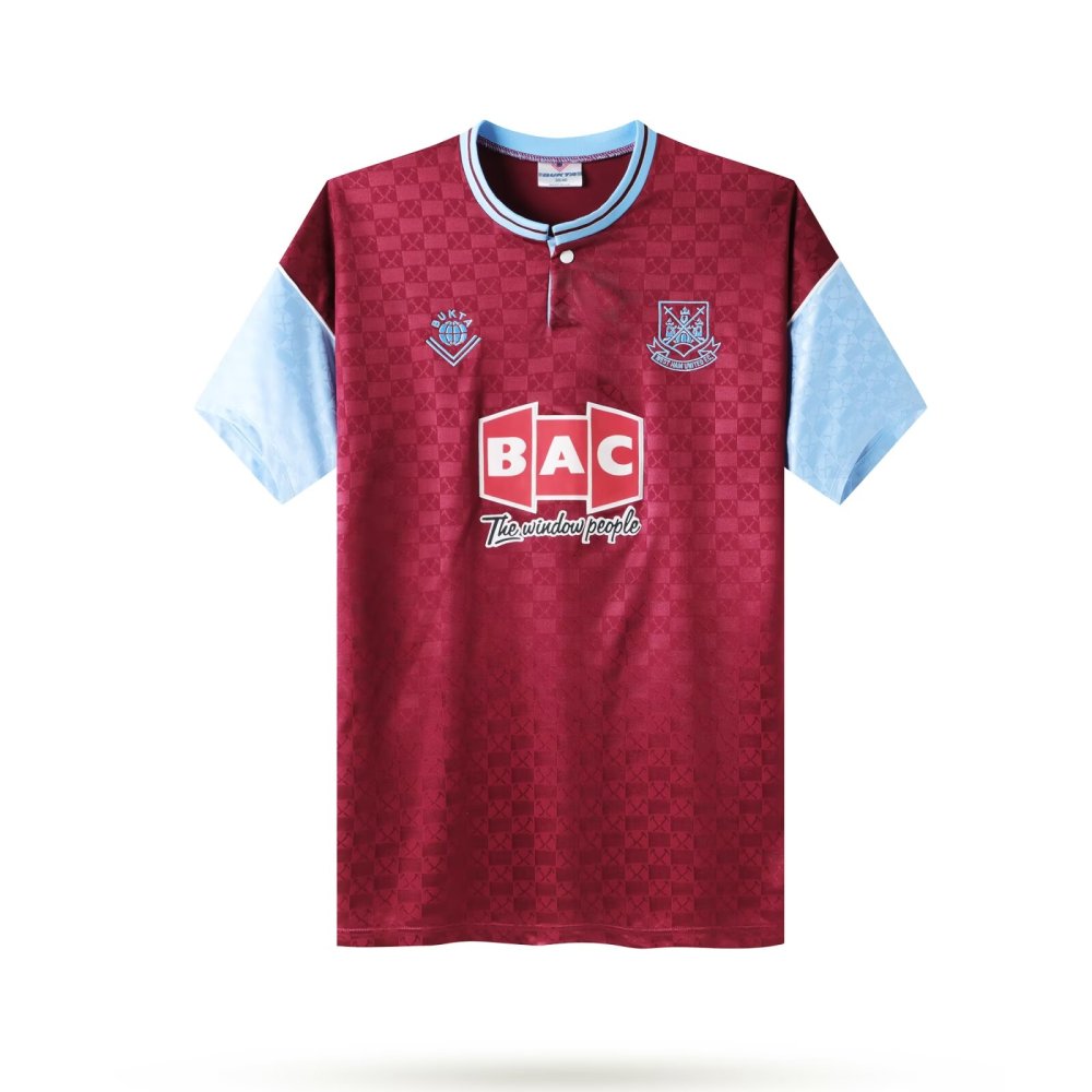 1989/1990 West Ham United Retro Home Soccer Jersey