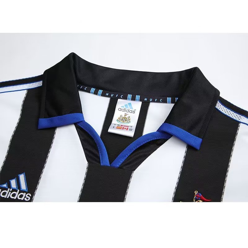 1999/2000 Newcastle United Retro Home Long Sleeved Soccer Jersey