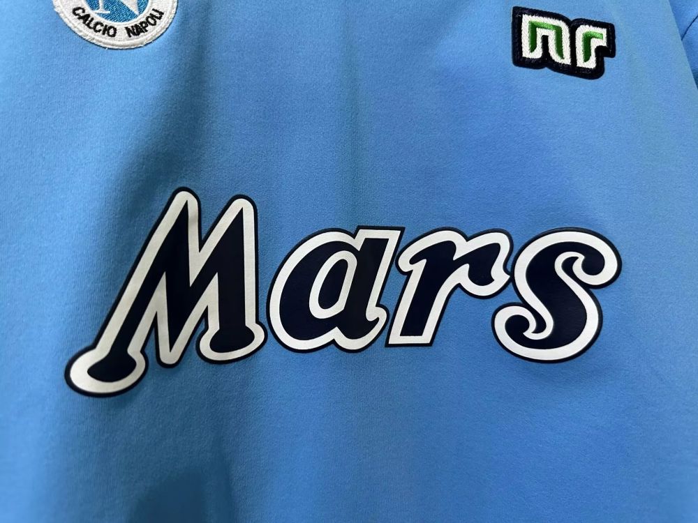 1988/1989 Napoli Retro Away Long Sleeved Soccer Jersey