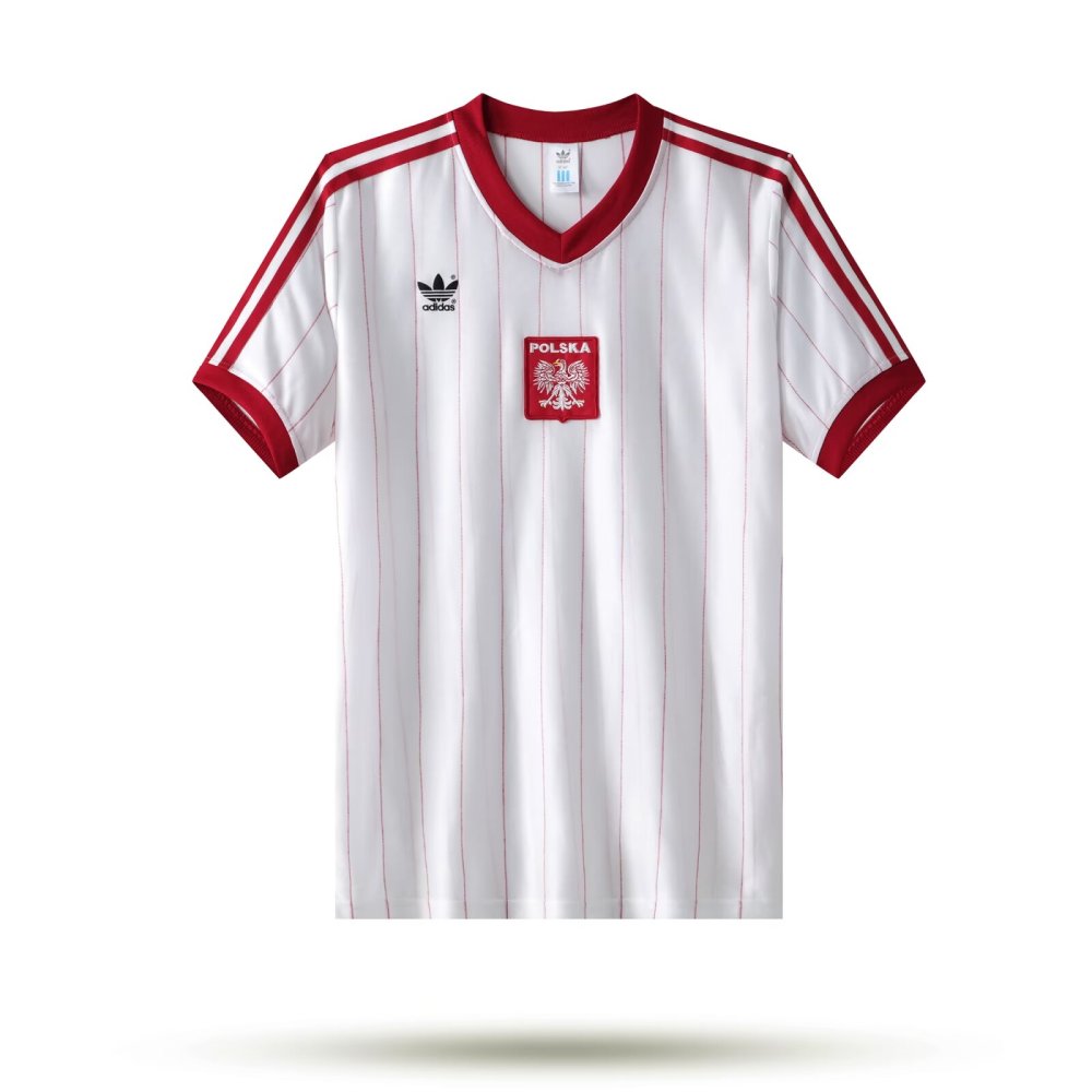 1982 Poland Retro Home Soccer Jersey