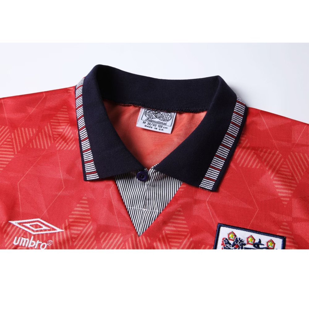 1990 England Retro Away Soccer Jersey