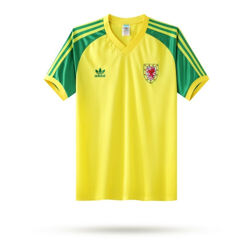 1982 Wales Retro Away Soccer Jersey