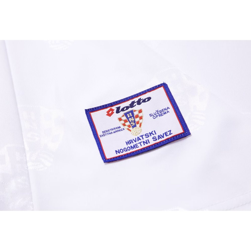 1998 Croatia Retro Home Soccer Jersey