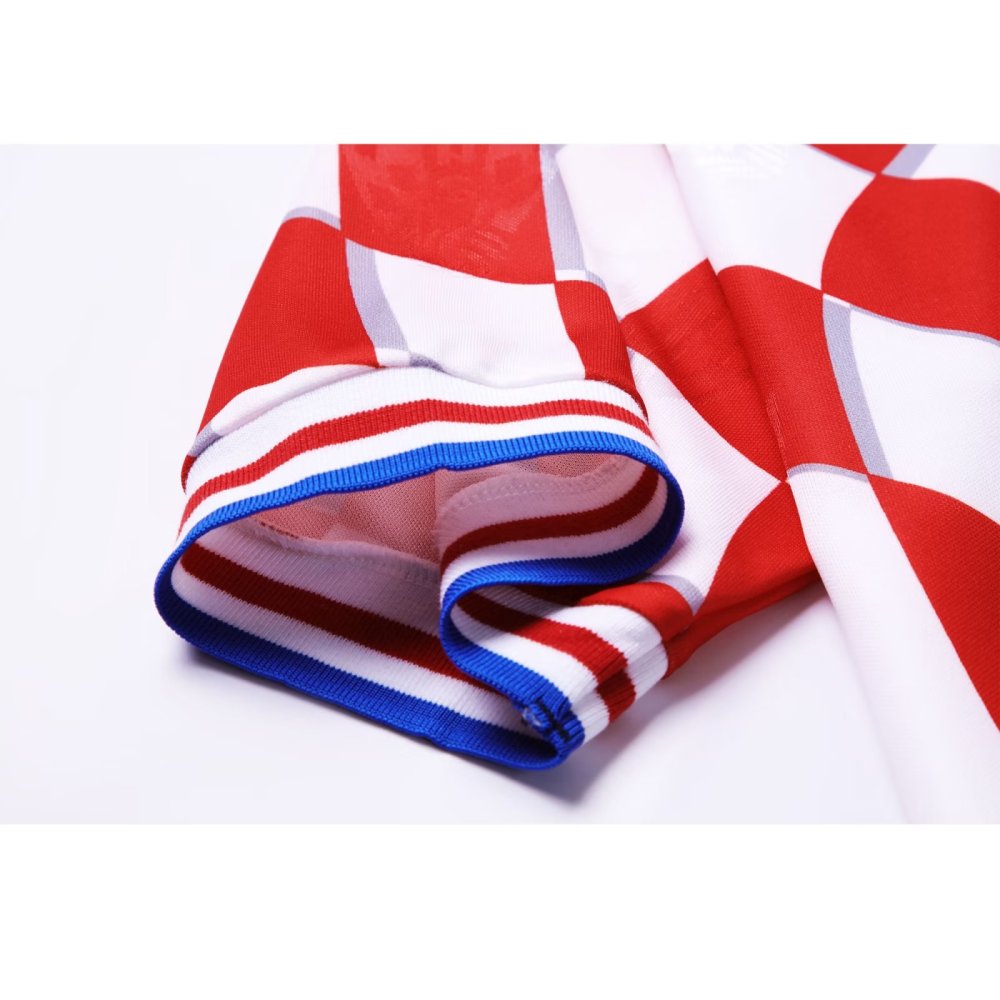 1998 Croatia Retro Home Soccer Jersey