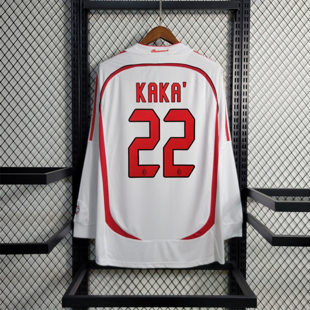 2006/2007 Milan Retro Away Long Sleeved Soccer Jersey