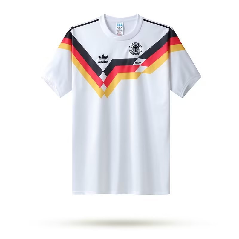 1990 Germany Retro Home Long Sleeved Soccer Jersey