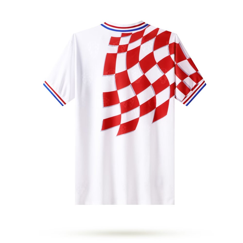 1998 Croatia Retro Home Soccer Jersey
