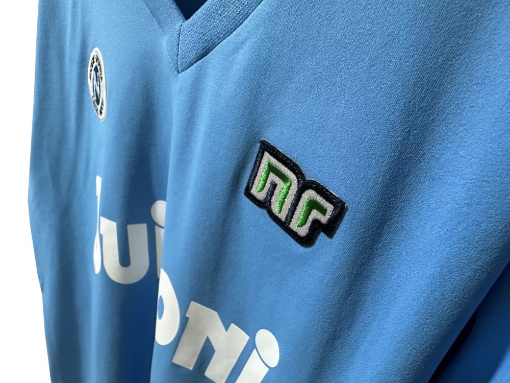 1986/1987 Napoli Retro Home Long Sleeved Soccer Jersey