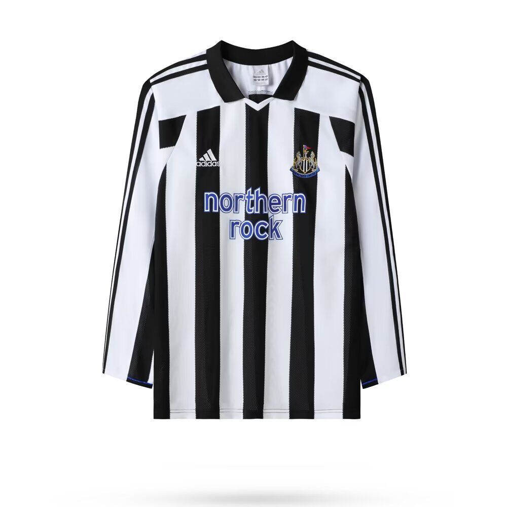 2003/2005 Newcastle United Retro Home Long Sleeved Soccer Jersey