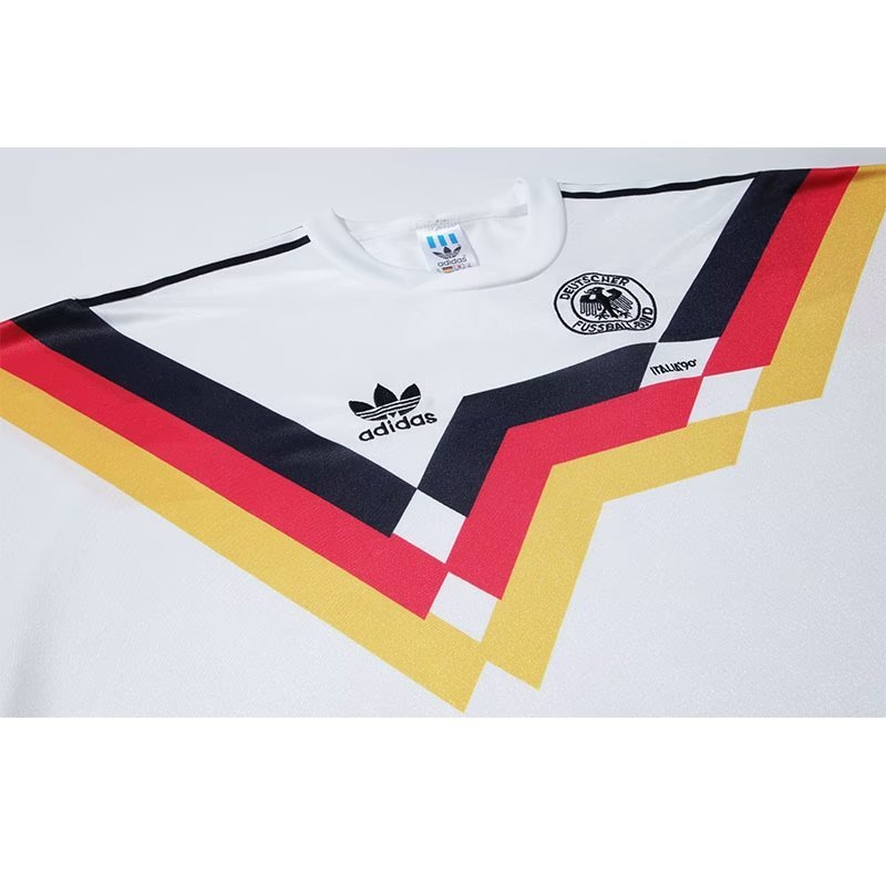 1990 Germany Retro Home Long Sleeved Soccer Jersey