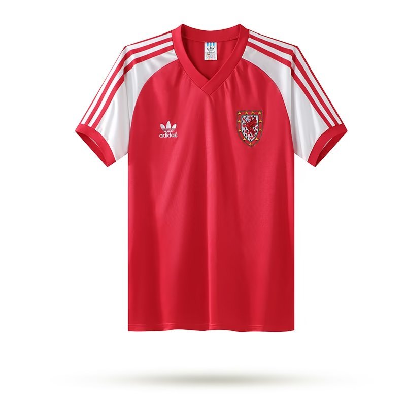 1982 Wales Retro Home Soccer Jersey