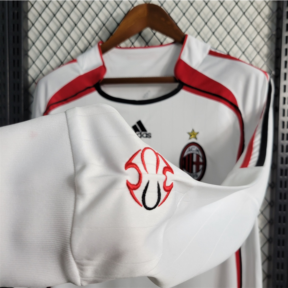 2006/2007 Milan Retro Away Long Sleeved Soccer Jersey
