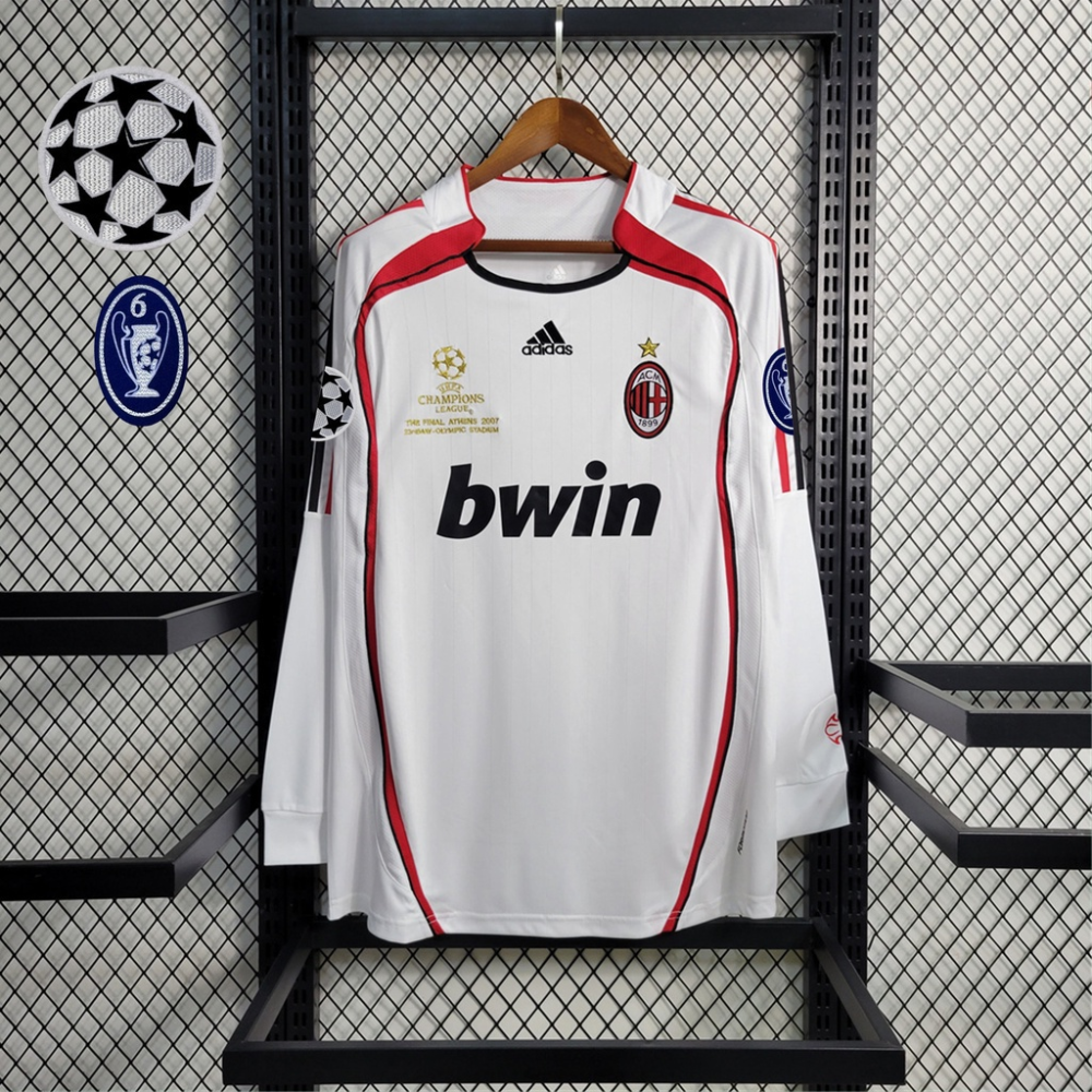 2006/2007 Milan Retro Away Long Sleeved Soccer Jersey