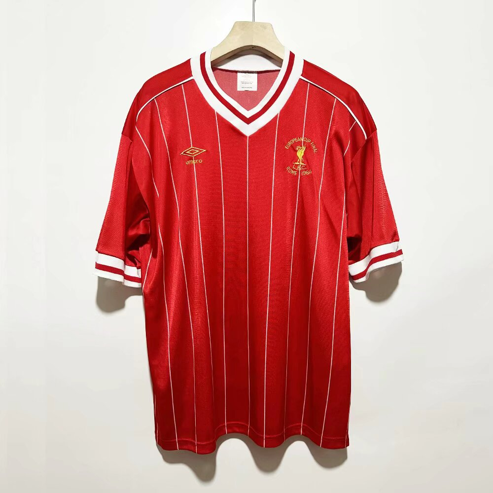 1984 Liverpool Retro Home Soccer Jersey