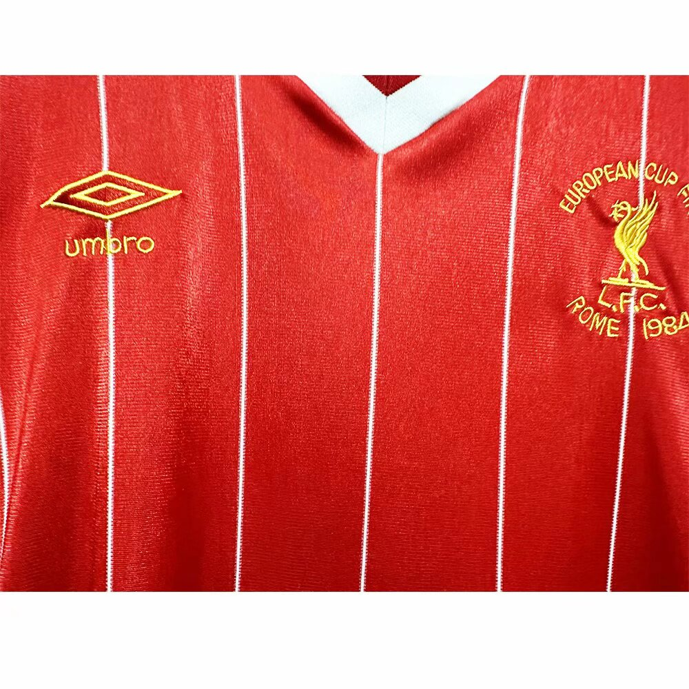 1984 Liverpool Retro Home Soccer Jersey