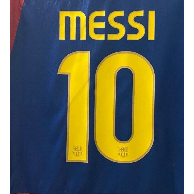 2009 Barcelona Retro Home Soccer Jersey