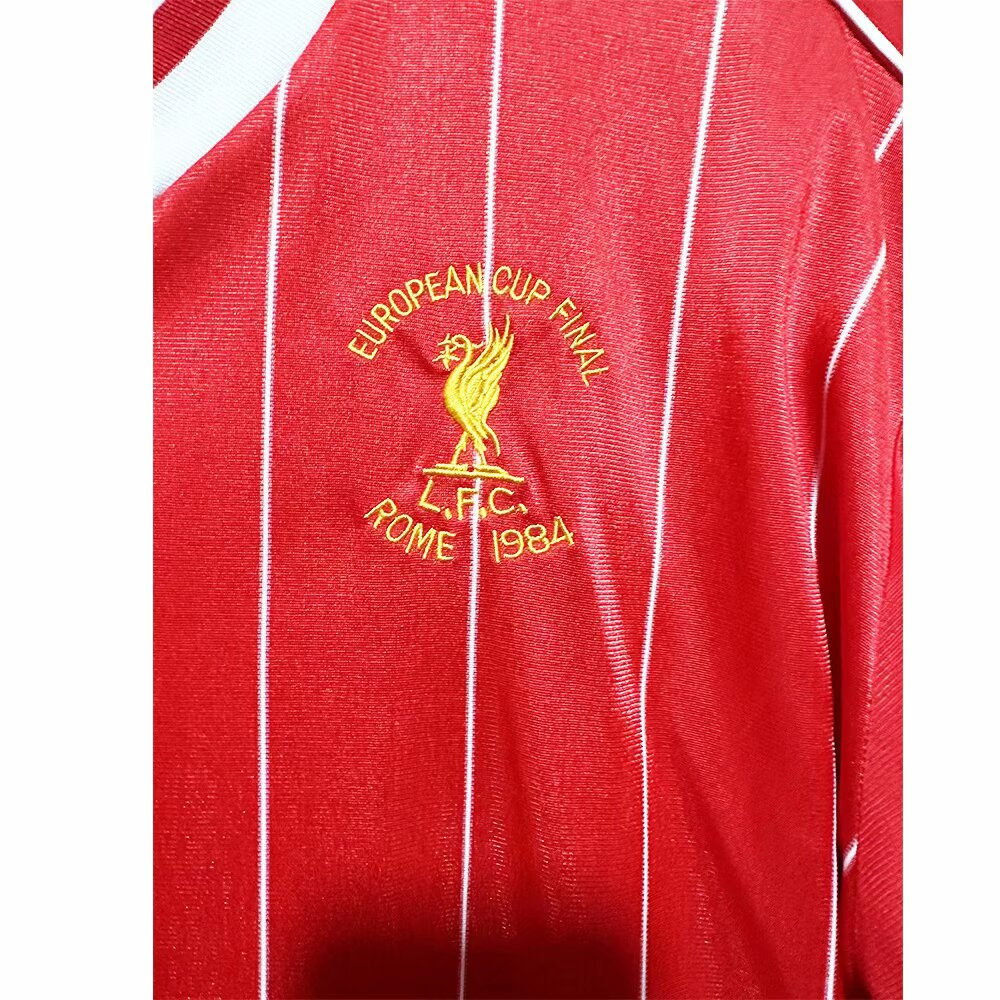 1984 Liverpool Retro Home Soccer Jersey