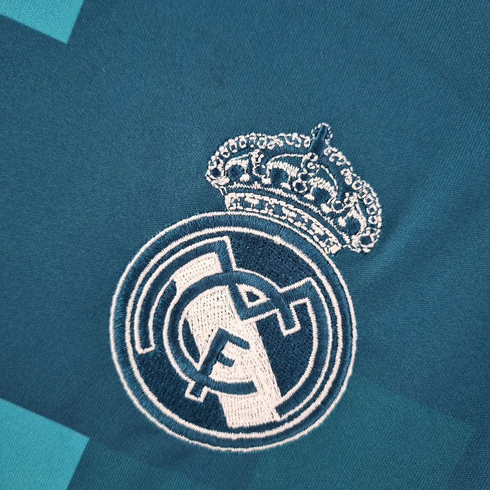 2017/2018 Real Madrid Away Retro Long sleeved Soccer Jersey