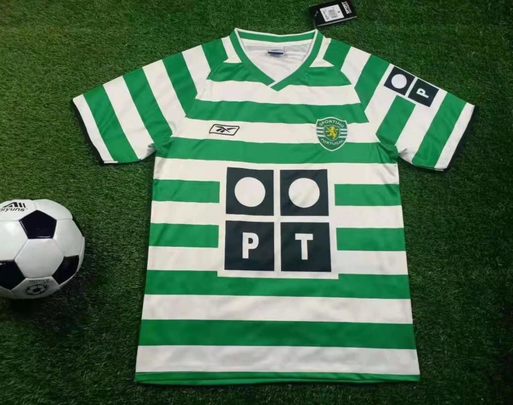 2003/2004 Sporting Home Retro Soccer Jersey
