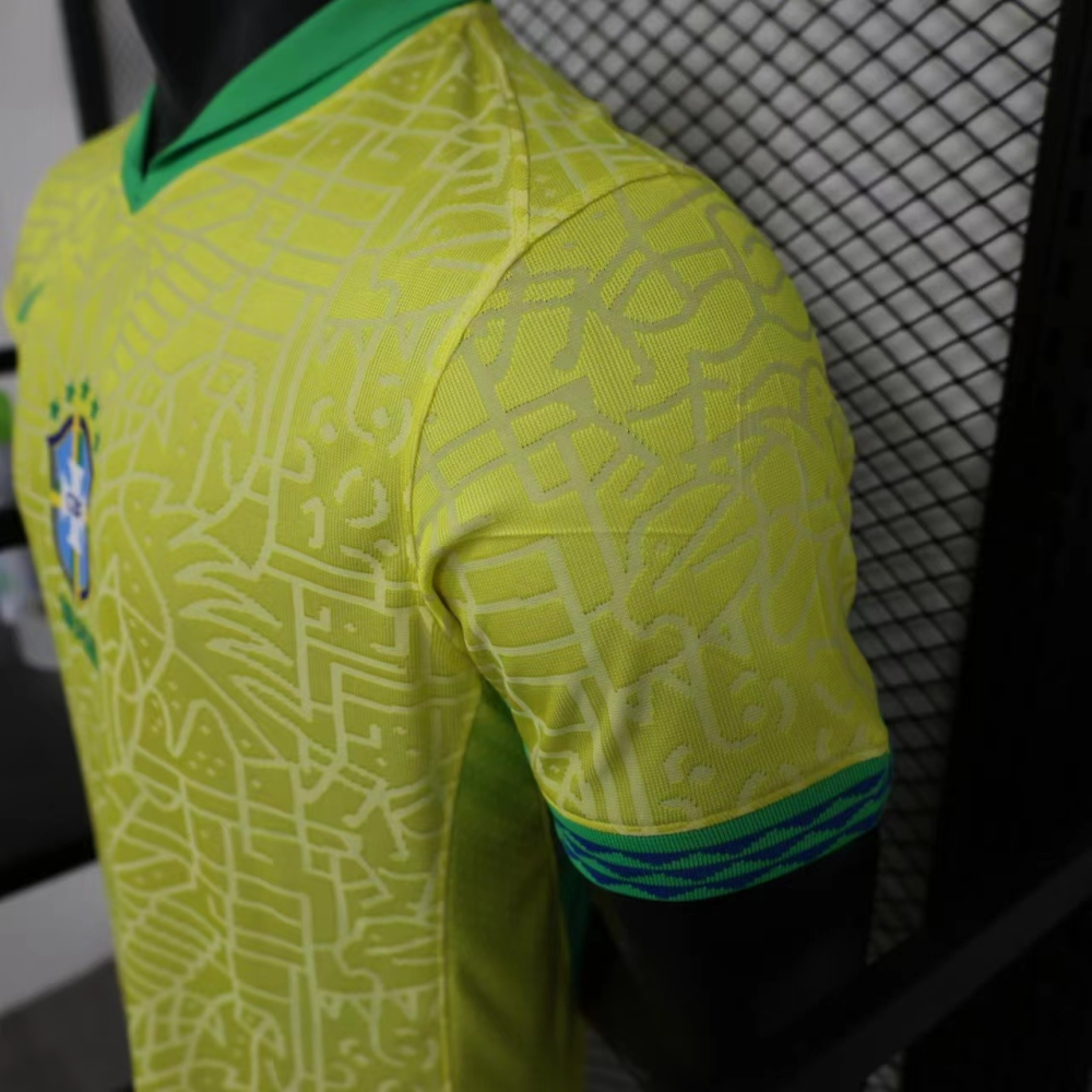 2024/2025 Brazil Home Player version Soccer Jersey