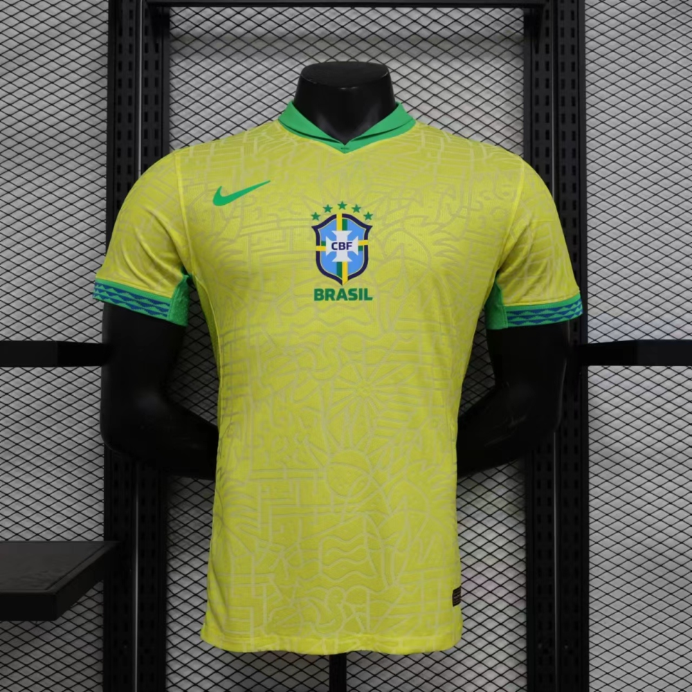 2024/2025 Brazil Home Player version Soccer Jersey