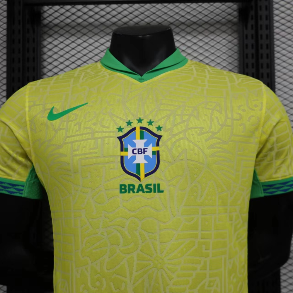 2024/2025 Brazil Home Player version Soccer Jersey