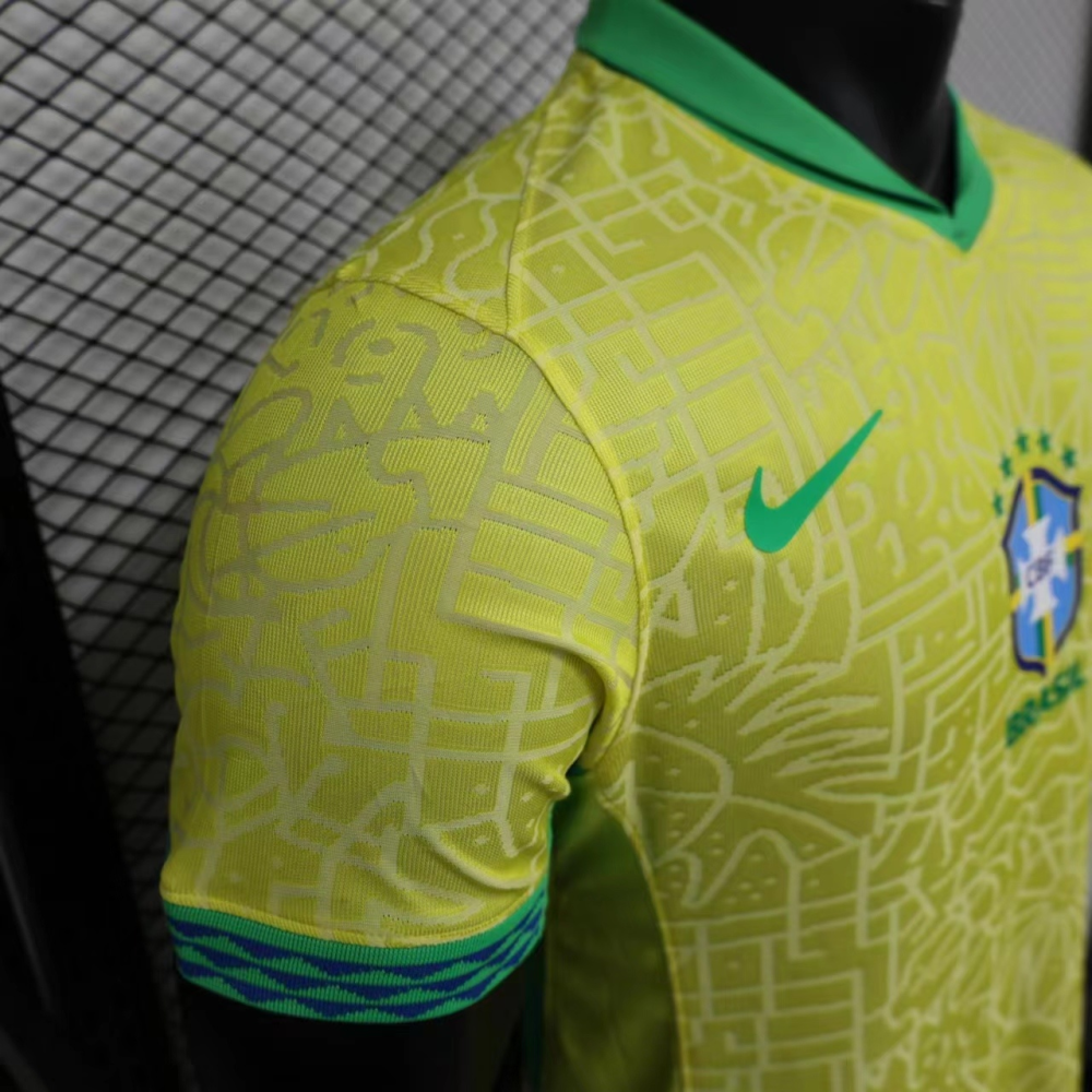 2024/2025 Brazil Home Player version Soccer Jersey