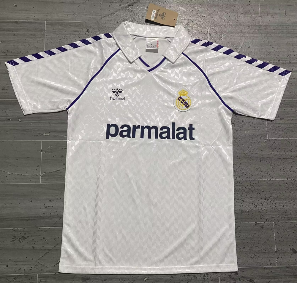 1986/1988 Real Madrid Home Retro Soccer Jersey