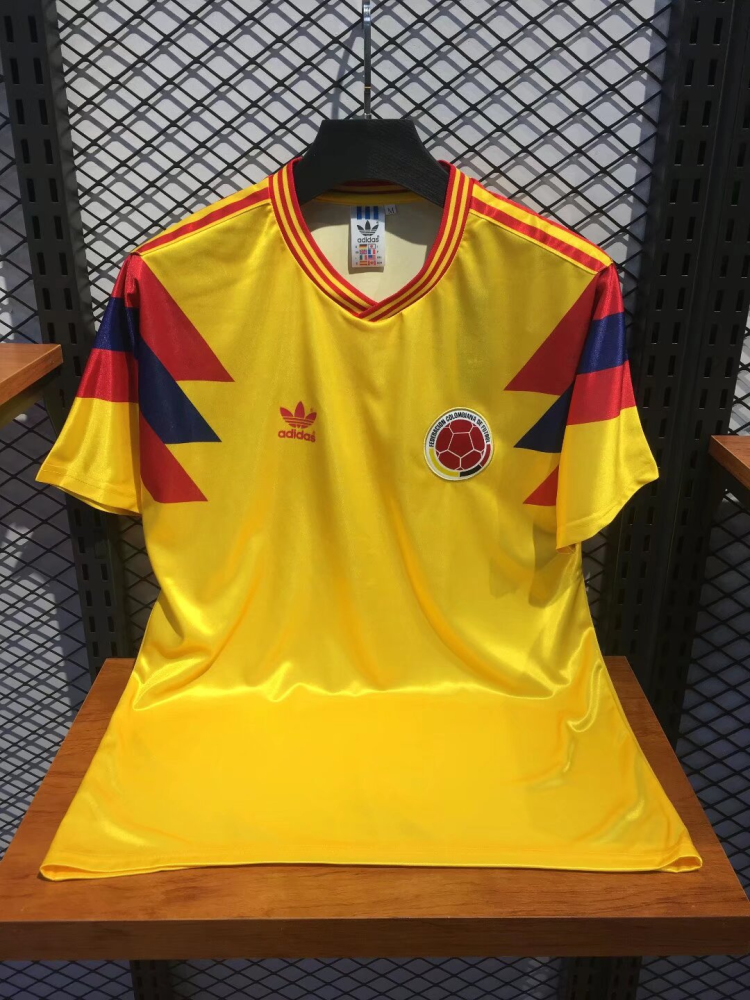 1990 Columbia Home Retro Soccer Jersey