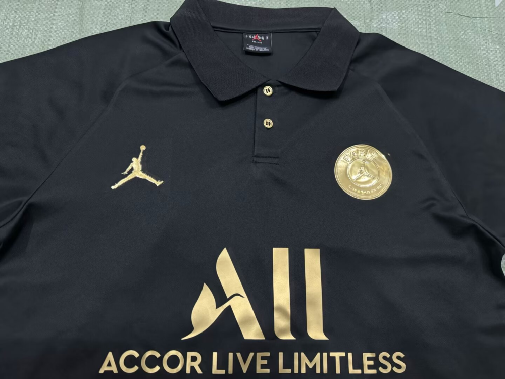 2023 PSG POLO Black Soccer Jersey