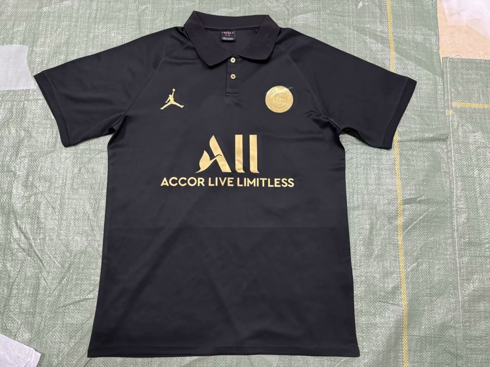 2023 PSG POLO Black Soccer Jersey