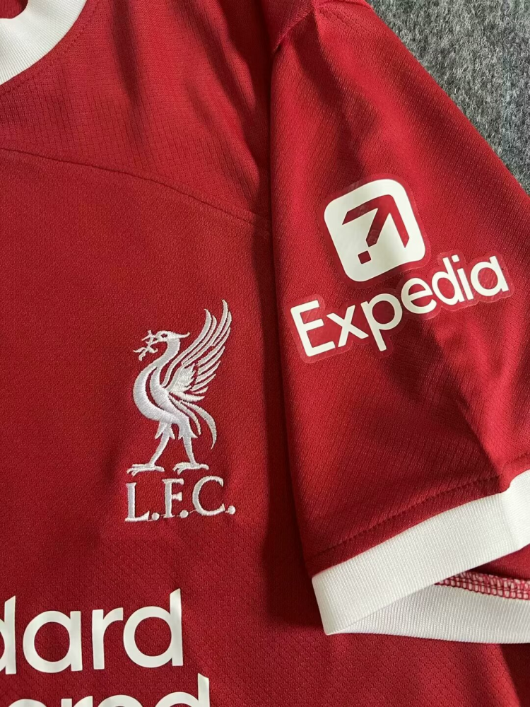 1:1 copy top quality 2023/2024 liverpool Home red white suit soccer jersey