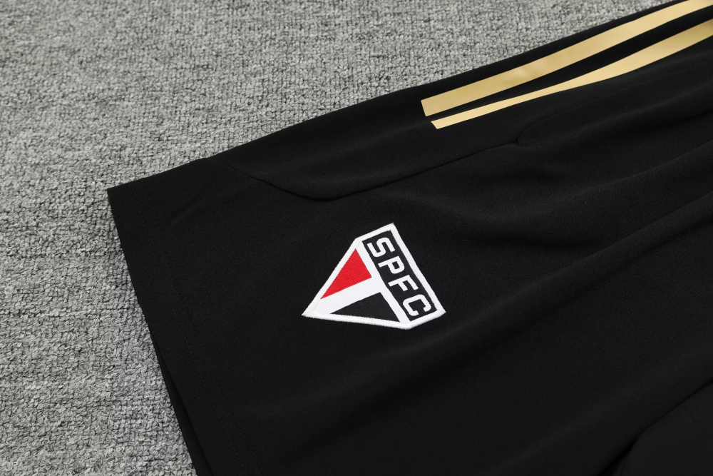 2023/2024 sao paulo black training clothes black red white suit soccer jersey