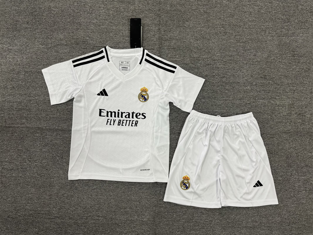 1:1 copy top quality 2024/2025 Real Madrid home kids football jersey