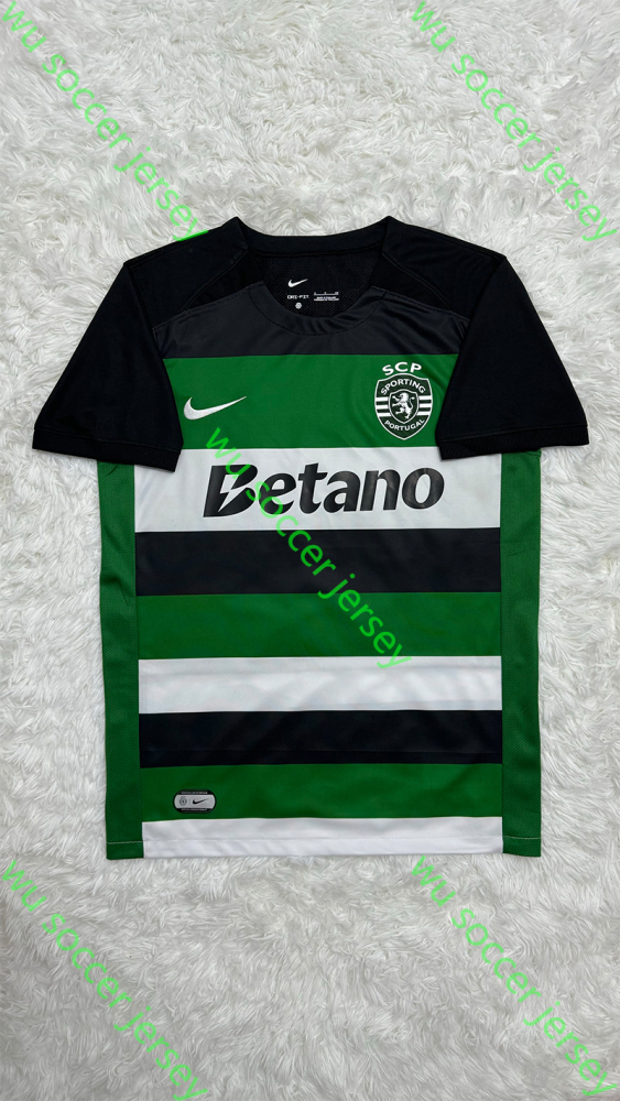 1:1 copy top quality （S-4XL）2024/2025 Sporting Lisbon home football jersey