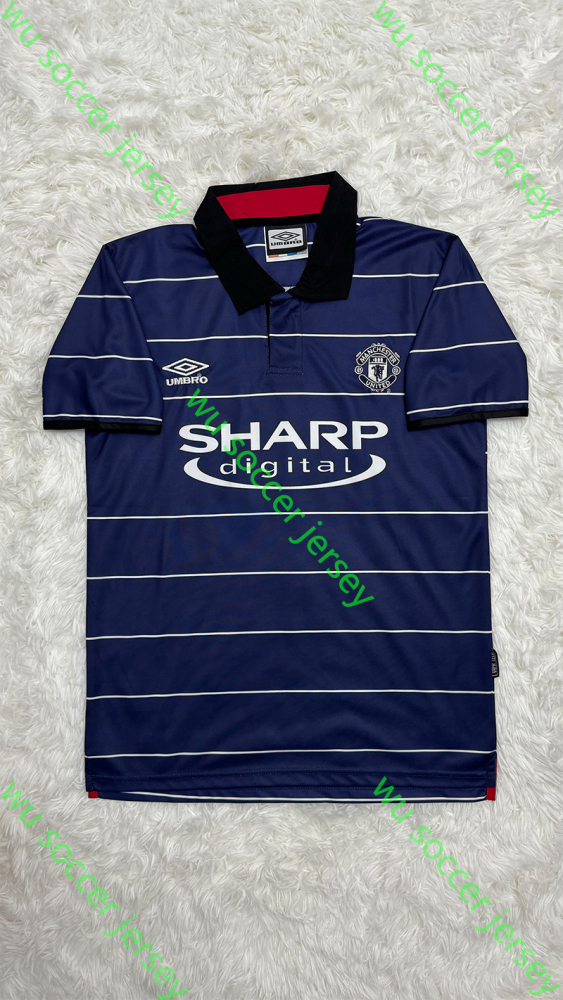 1:1 copy top quality 1990/2000 Manchester United retro away football jersey