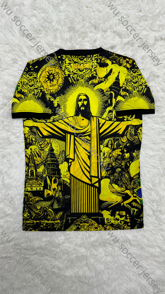 1:1 copy top quality Brazil football Player Edition jersey