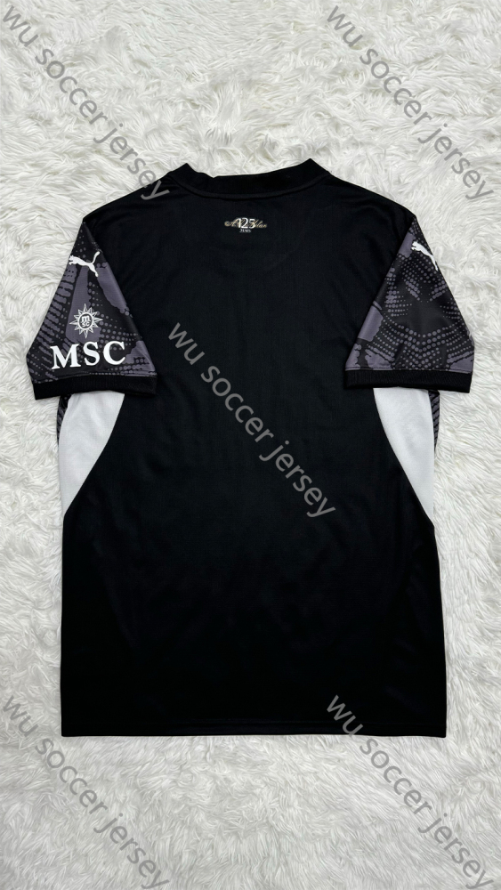 1:1 copy top quality（S-4XL）2024/2025 AC Milan Black goalkeeper New Football Jersey