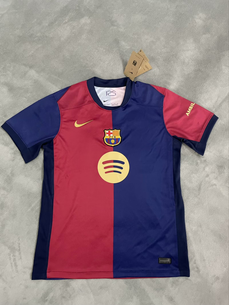 1:1 copy top quality （S-4XL）2024/2025 Barcelona home football jersey