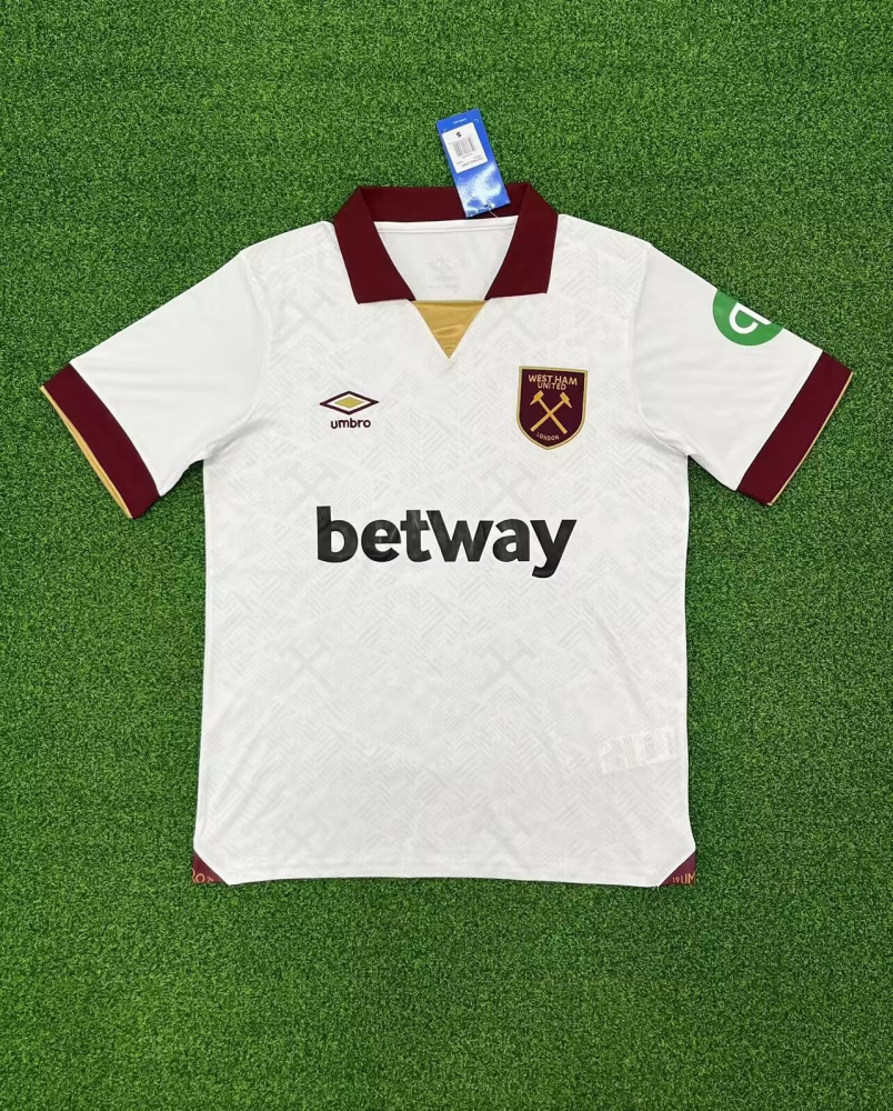 1:1 copy top quality（S-4XL） 2024/2025 West Ham United Second away game Fan Edition football jersey