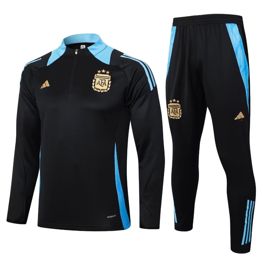2024/2025 Argentina Black Long Sleeve Training Suit