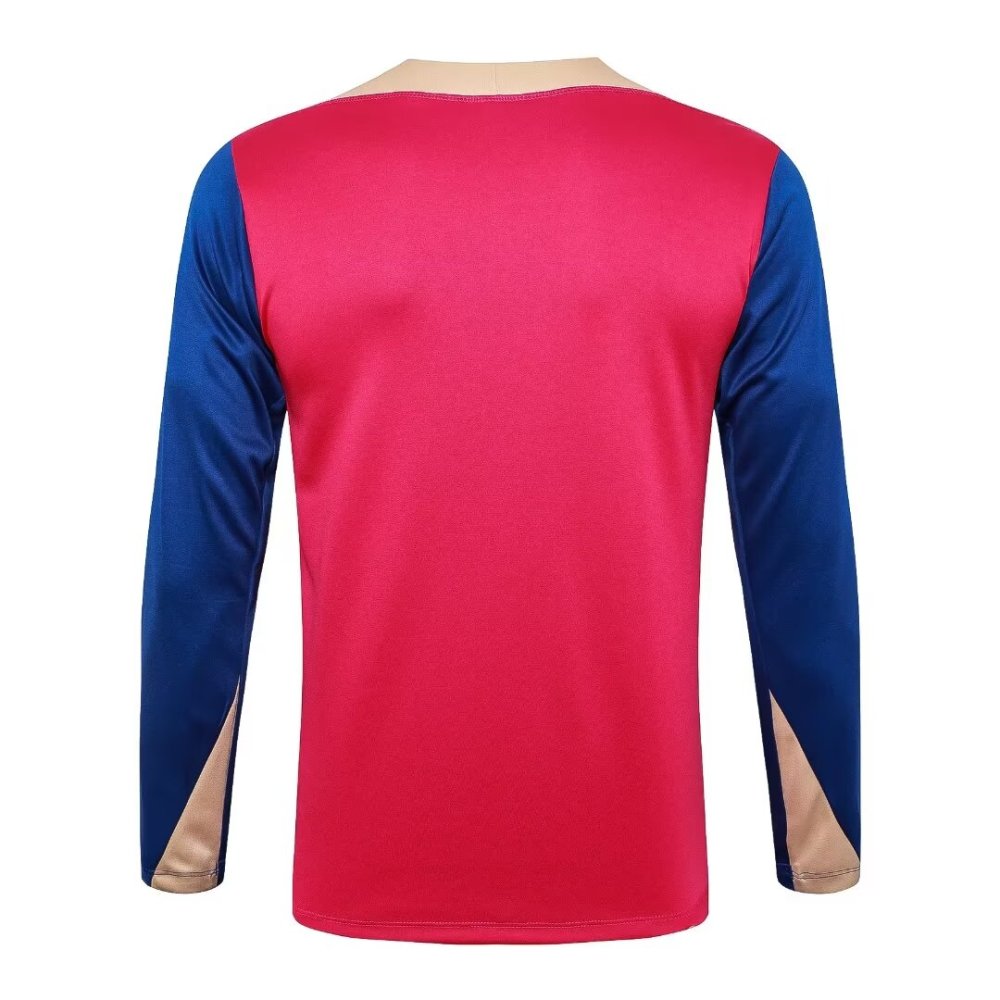 2024/2025 Barcelona Red Long Sleeve Training Suit kit
