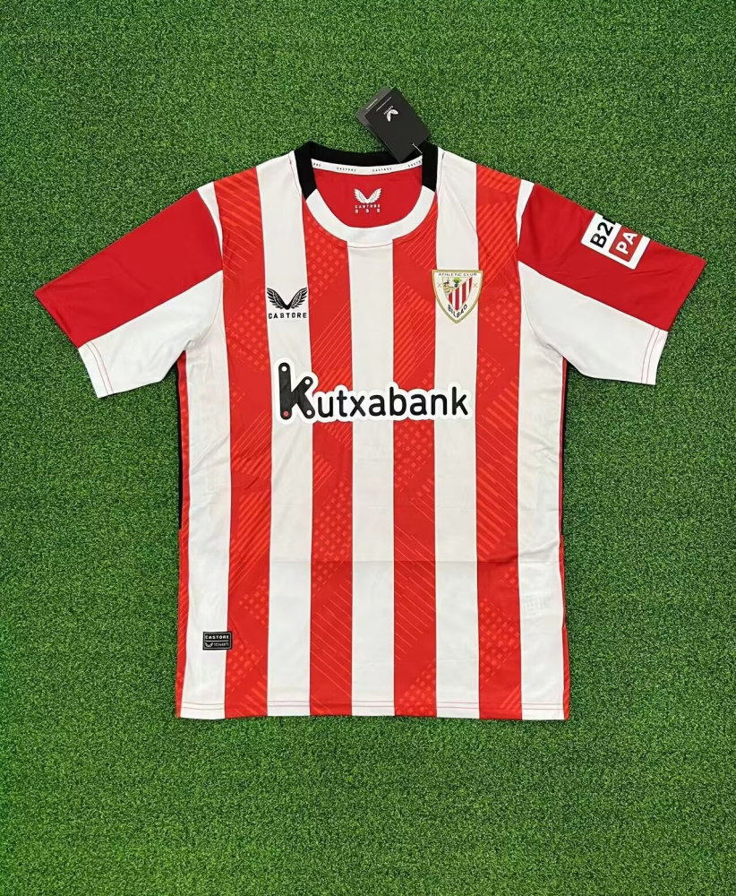 1:1 copy top quality （S-4XL） 2024/2025 Athletic Bilbao home Fan Edition football jersey