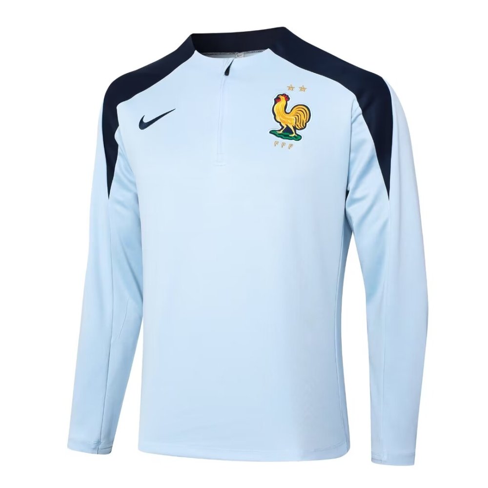 2024/2025 France White Long Sleeve Training Suit kit