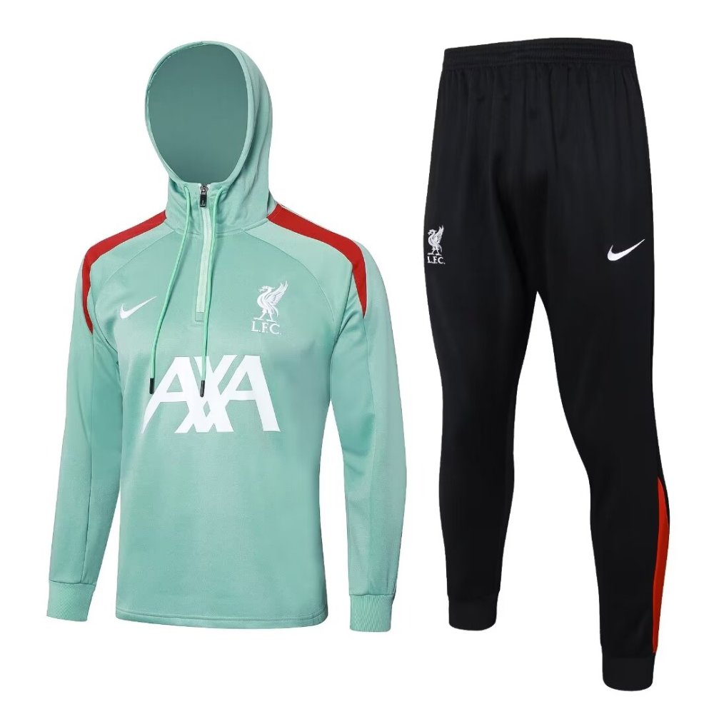 2024/2025 Liverpool FC Pea Green Hat Long Sleeve Training Suit kit