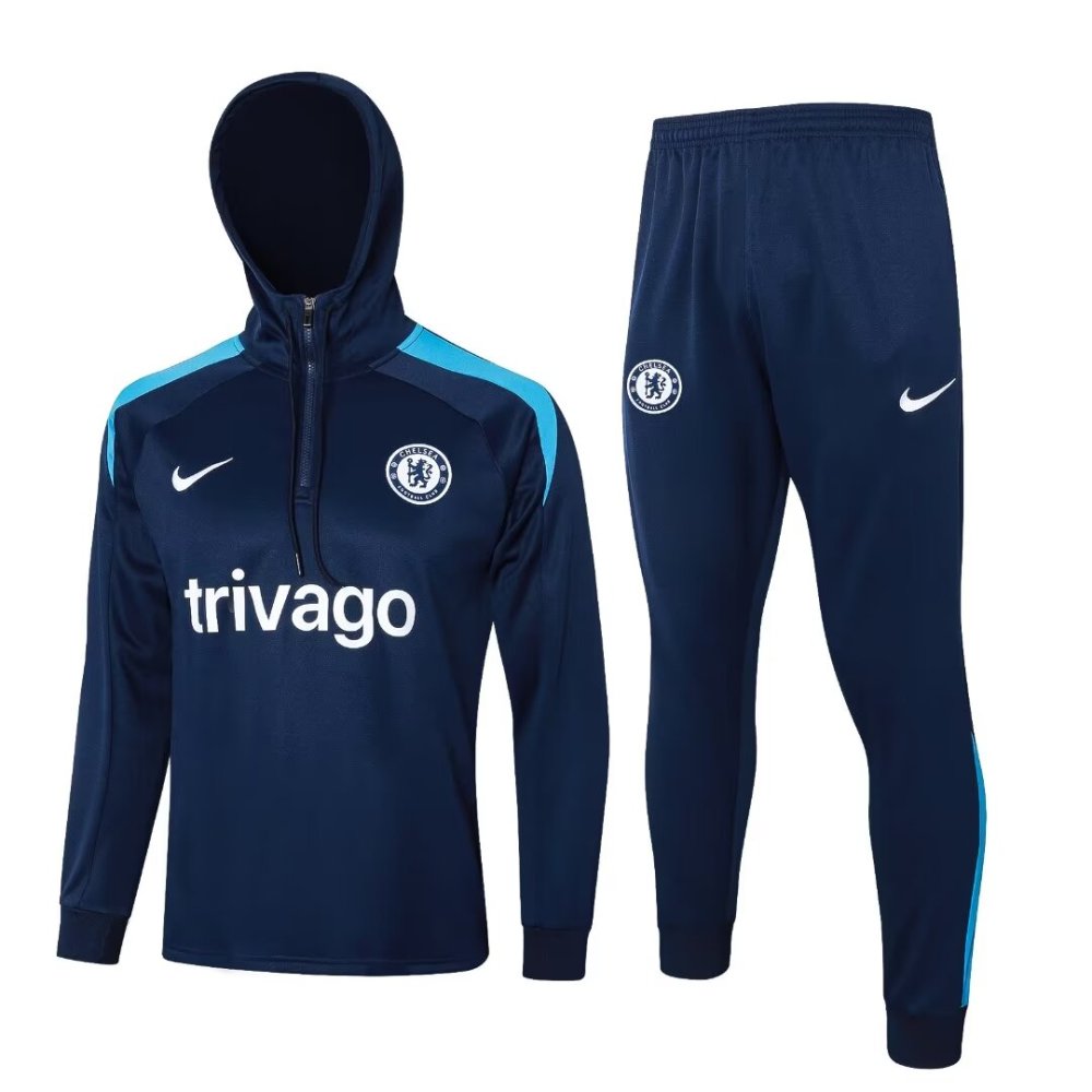 2024/2025 Chelsea Royal Blue Hat Long Sleeve Training Suit kit